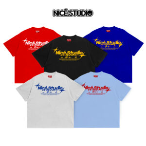 Áo Thun BOXY NICE.STUDIO ORIGINAL - NICE - 5 COLOR - FORM BOXY 280gsm